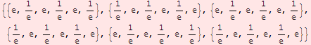 {{, 1/, , 1/, , 1/}, {1/, , 1/ ... 63309;, , 1/}, {1/, , 1/, , 1/, }}