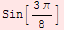 Sin[(3 π)/8]